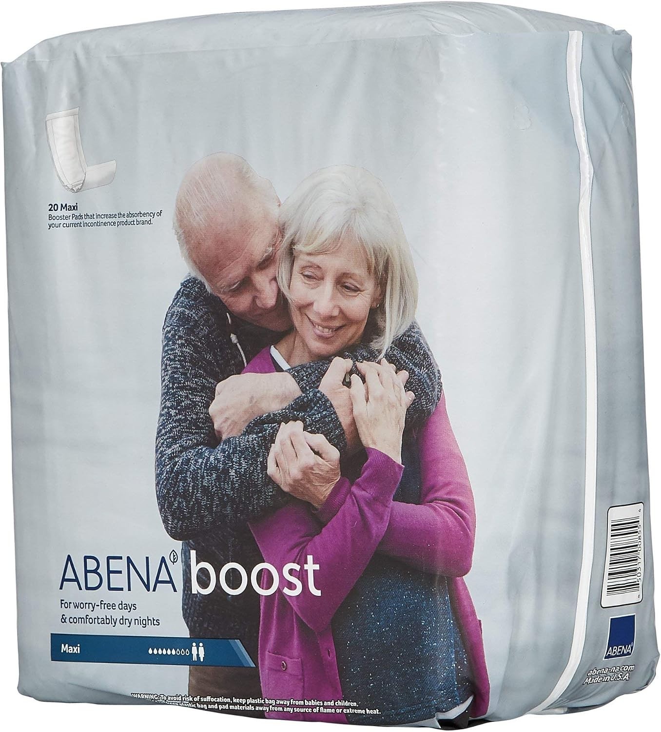 Eco-Friendly BOOST Fluff Incontinence Pads, Extra Large, 120 Count for Adults