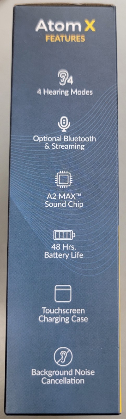 Audien Hearing ATOM X Rechargeable OTC Hearing Aids No App Needed NEW OPEN BOX