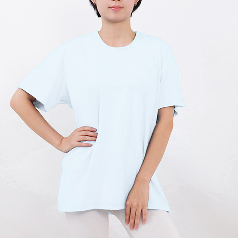 Unisex Patients T-shirt Top Hidden Buckle for Incontinence Bedridden Elderly New