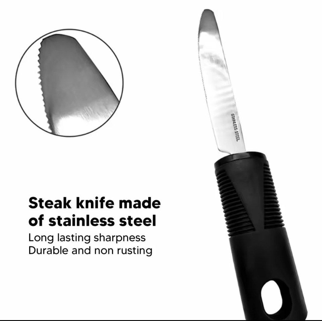 Adaptive Utensils Set 5pcs – Easy-Grip Cutlery for Elderly & Assisted Eating