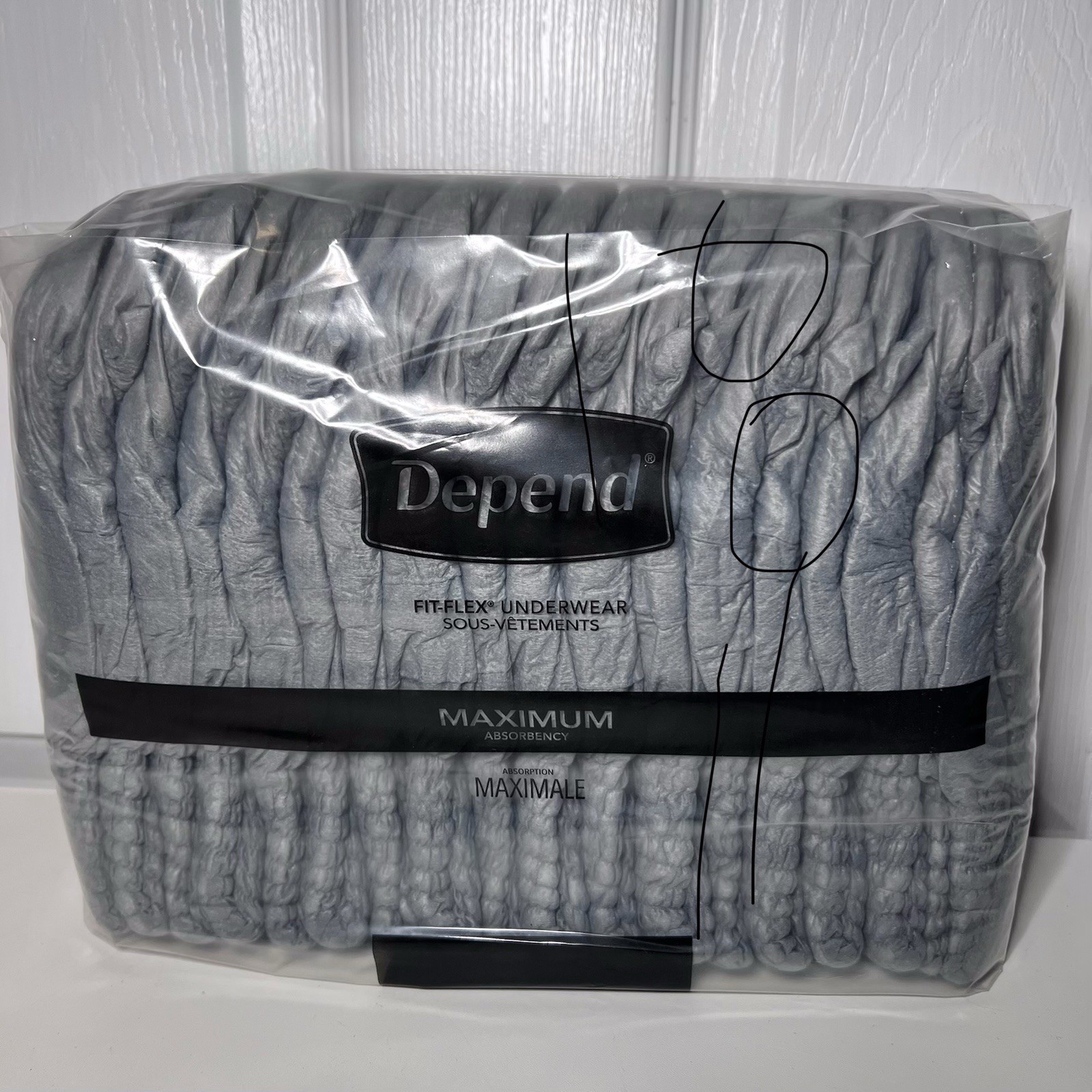 18-Depend FIT-FLEX Maximum Absorbency Incontinence Underwear for Men XL