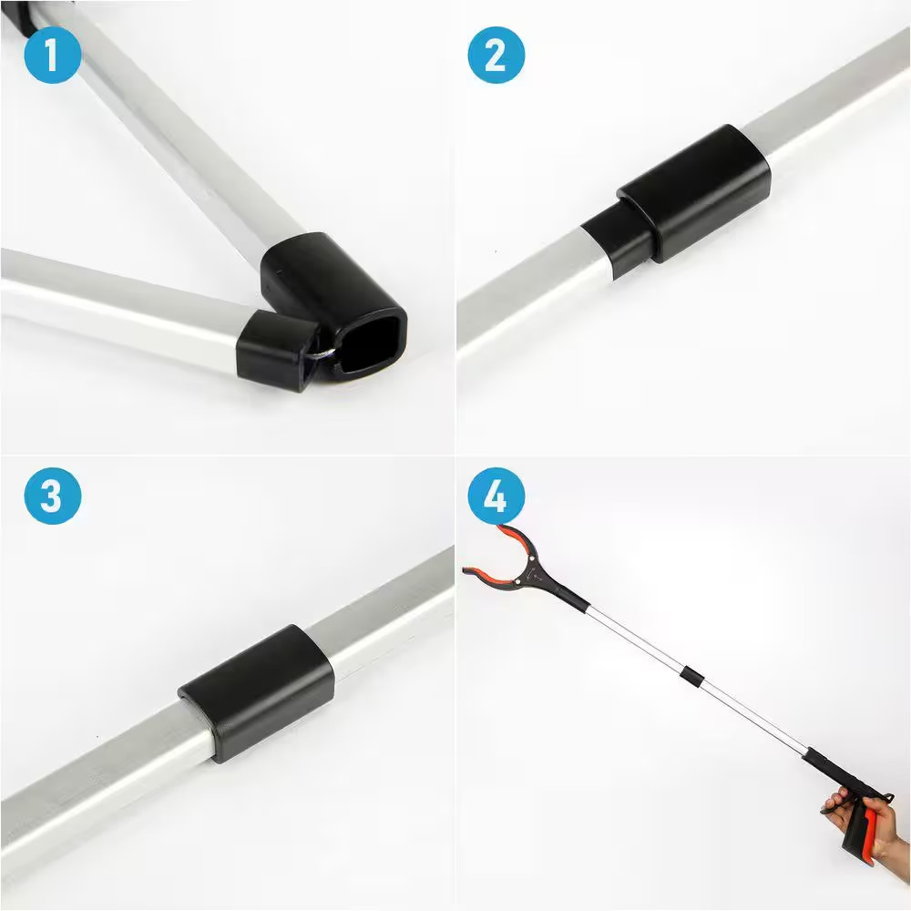 Upgrade 32 In. Foldable Reacher Tool 360° Rotating Head Lightweight Trash Claw G