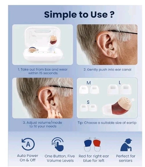 CUEME Hearing Aids for Seniors – OTC Hearing aids with Smart Noise Cancelling