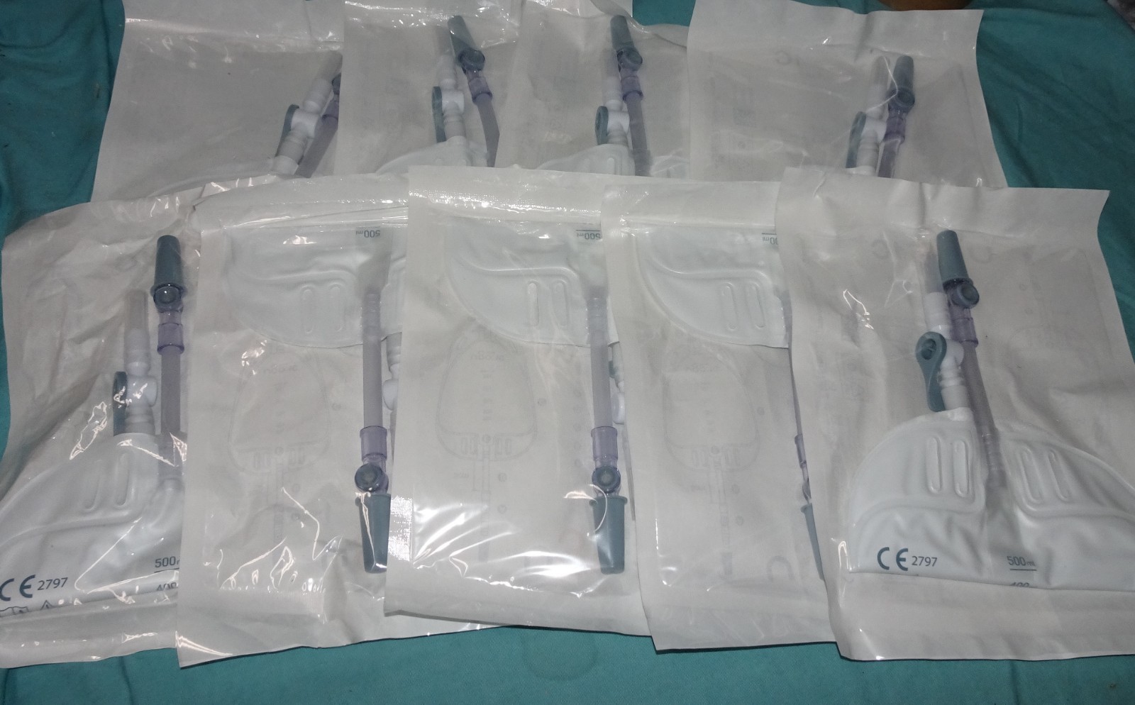 9 NEW Ugo 1C 1C/500/ST/L = Leg Bags Urine Drainage Catheter T Tap or Lever Tap