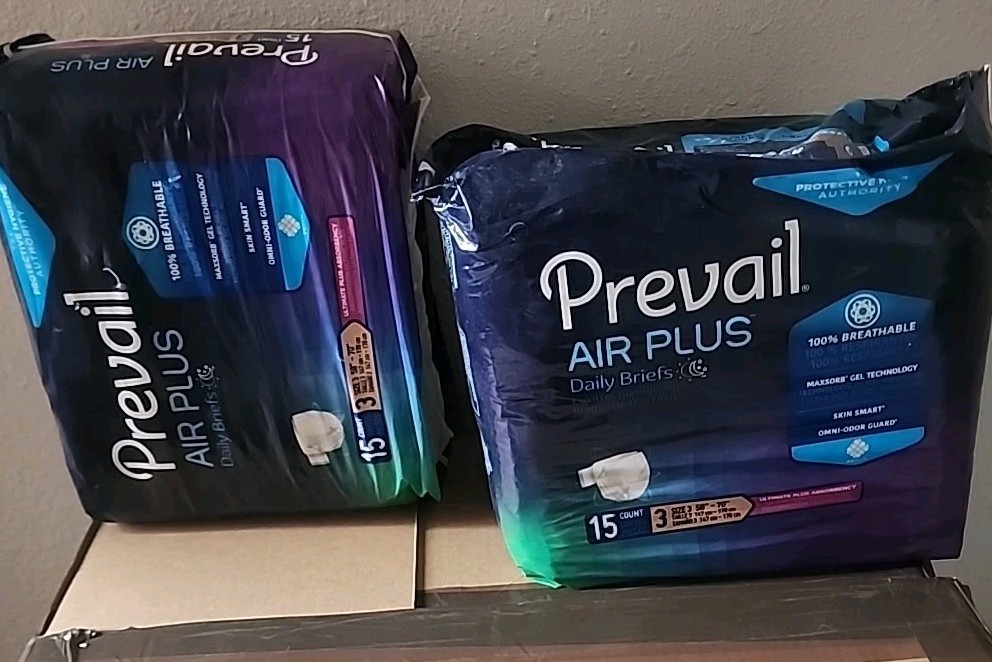 Prevail AIR Ultimate Plus Absorbency Daily Briefs – Size 3, 2 Pack