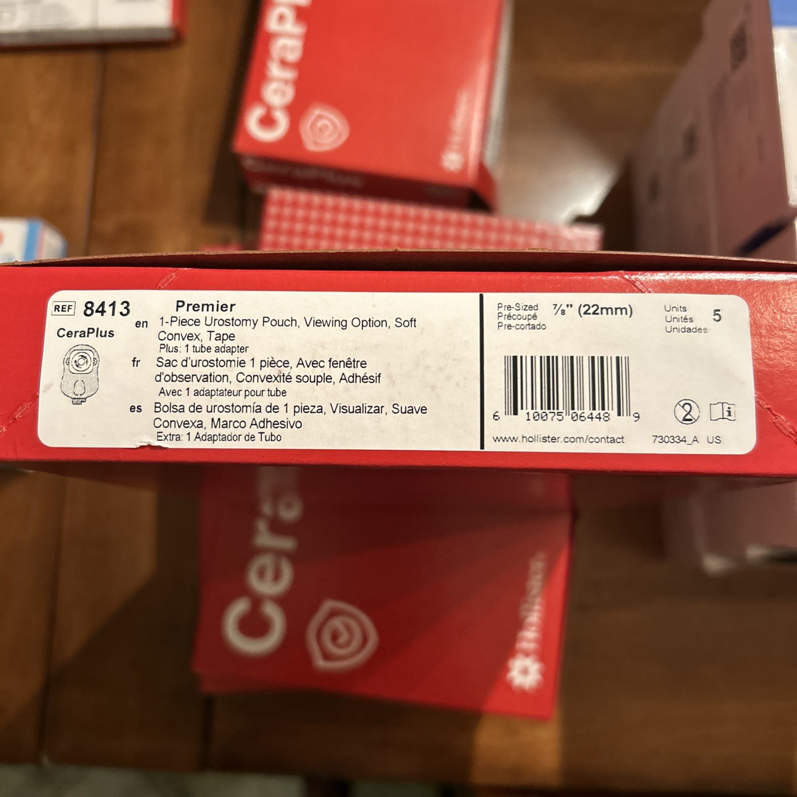CeraPlus Urostomy Pouch Drainable 0.875″ Stoma 9″L 1pc System Beige 8413 5 Ct