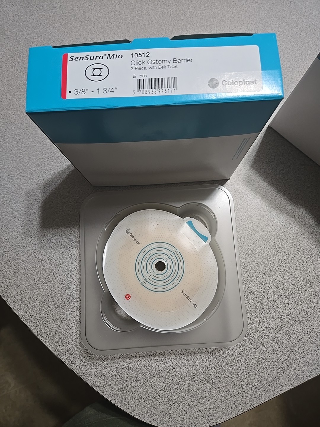 2 Boxes of 5 Coloplast 10512 Sensura Mio Click 3/8″ to 1-3/4″ 5/Box Exp 05/2027
