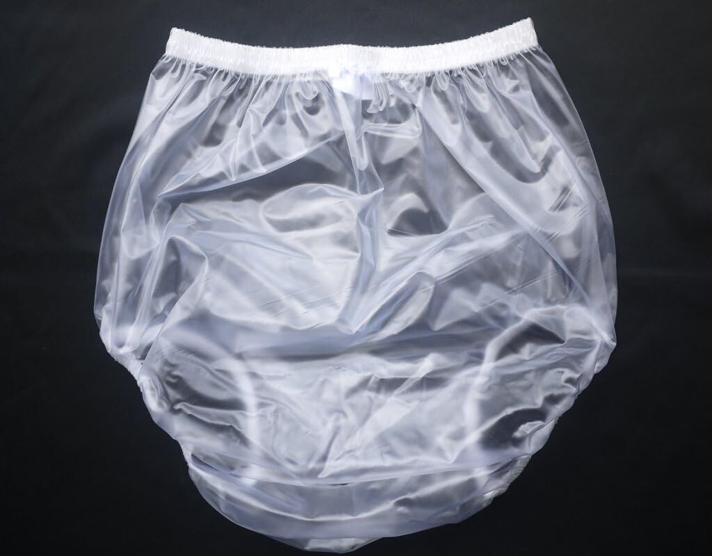 CLEAR Plastic Pants Adult DIAPER NAPPY Incontinence Underwear Diaper Cover