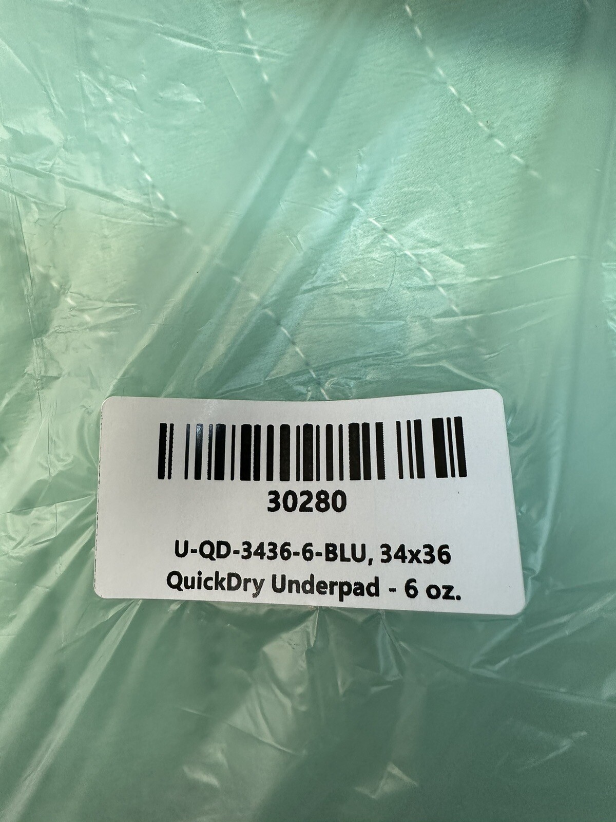 Quick Dry Underpass 6 Oz. (24 Pcs) Packing Marks 34×36 U-QD-3436-6-BLU