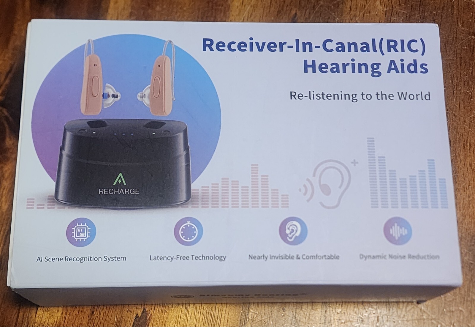 2024 Upgraded RIC Hearing Aids for Seniors Rechargeable Receiver-in-Canal OTC…