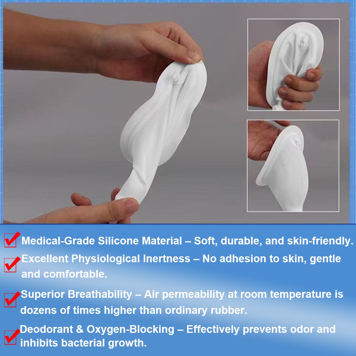 Wearable Urine Collector for Men with Silicone Urine Cup Cotton Briefs, 2* 800ml