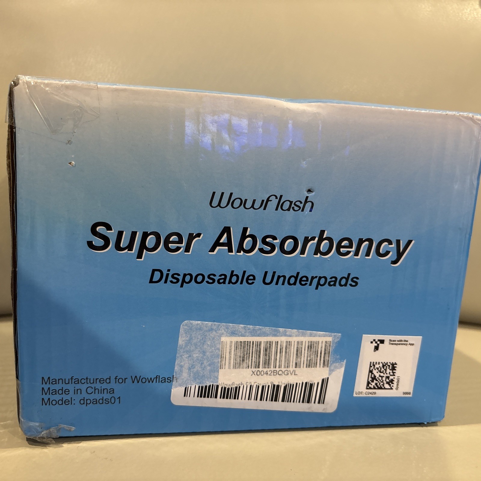 50 Count Super Absorbent Disposable Underpads – Leakproof Quick Drying, 17″ x 13