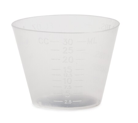 Medicine Cup McKesson 1 oz. Translucent Plastic Disposable Box of 100, 8 Pack