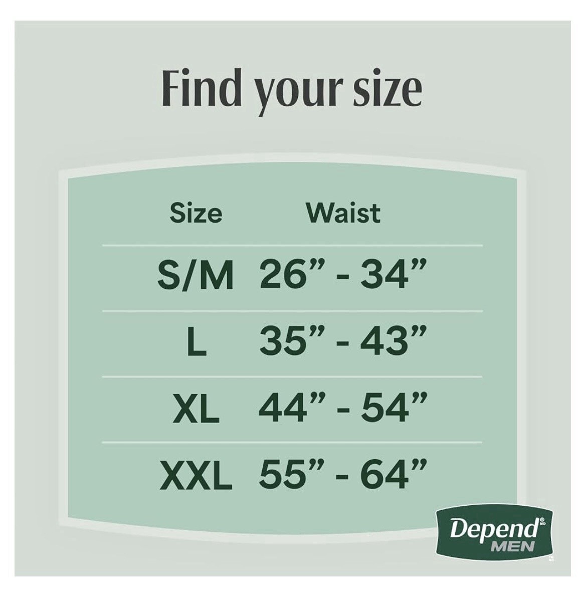 68 Count Depend Men’s XL Incontinence Underwear Maximum Protection