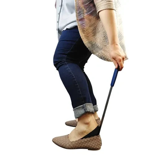 Get Your Shoe On Metal Shoehorn, 24 inches long