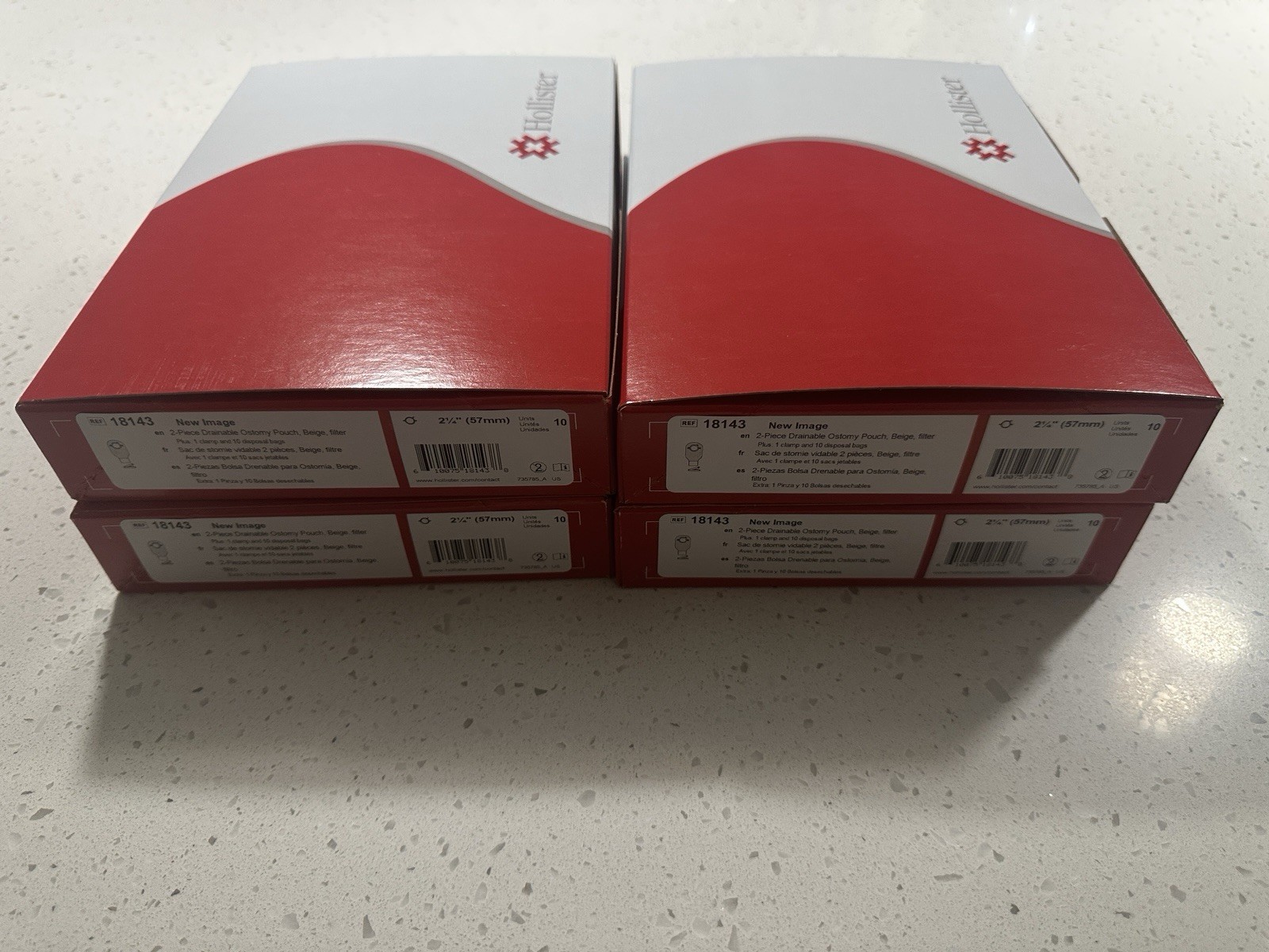 Hollister 18143 Ostomy Pouch 4 Boxes (40 Count) Exp 2030 NEW Sealed Free Ship