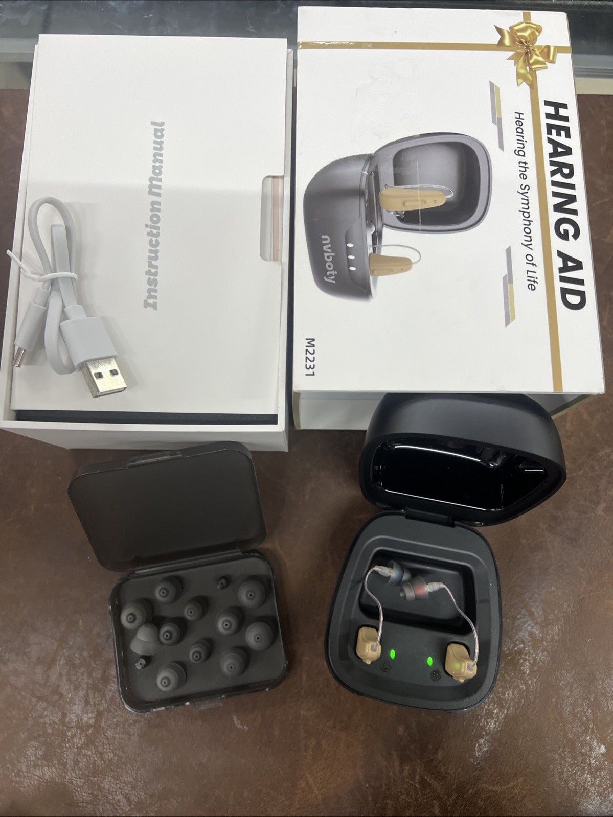 Hearing Aids for Seniors Rechargeable with Noise Cancelling, Hearing Amplifier w