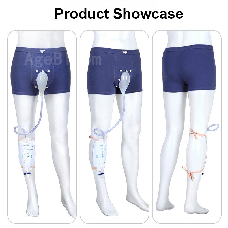Male Urine Bag Underwear Men Urinal Portable Pee Bag Pee Catheter Holder Upgrade