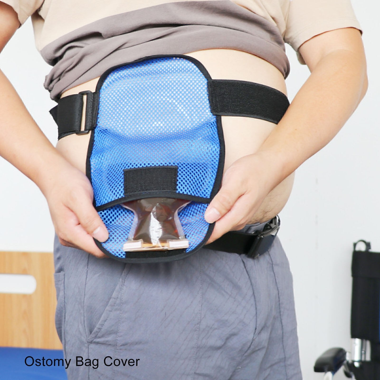 Ostomy Bag Cover Lightweight Waterproof Breathable Portable Stretchy Colostomy