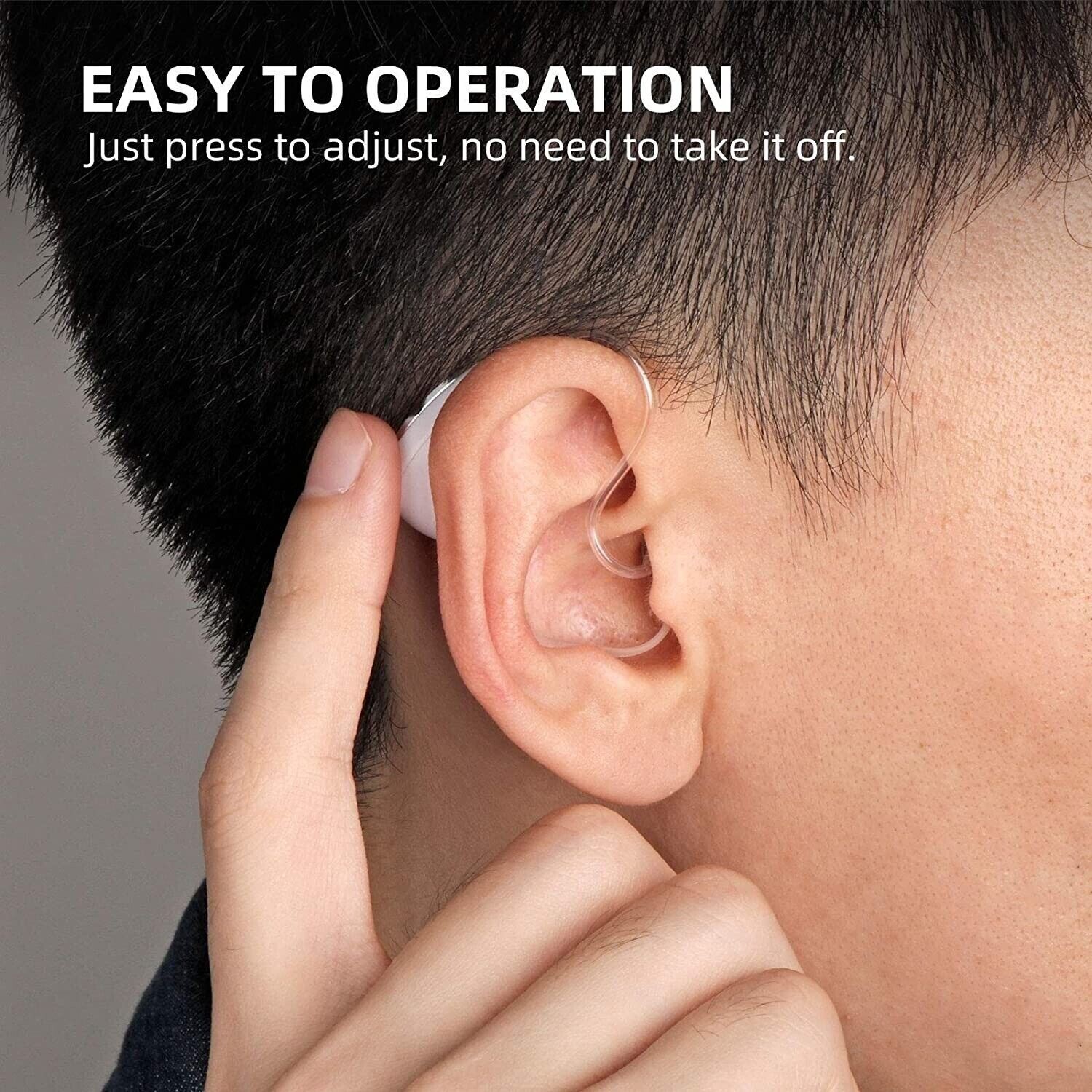 Hearing Aids Rechargeable, All Day Battery, Charging Case, Noise Canceling, BTE
