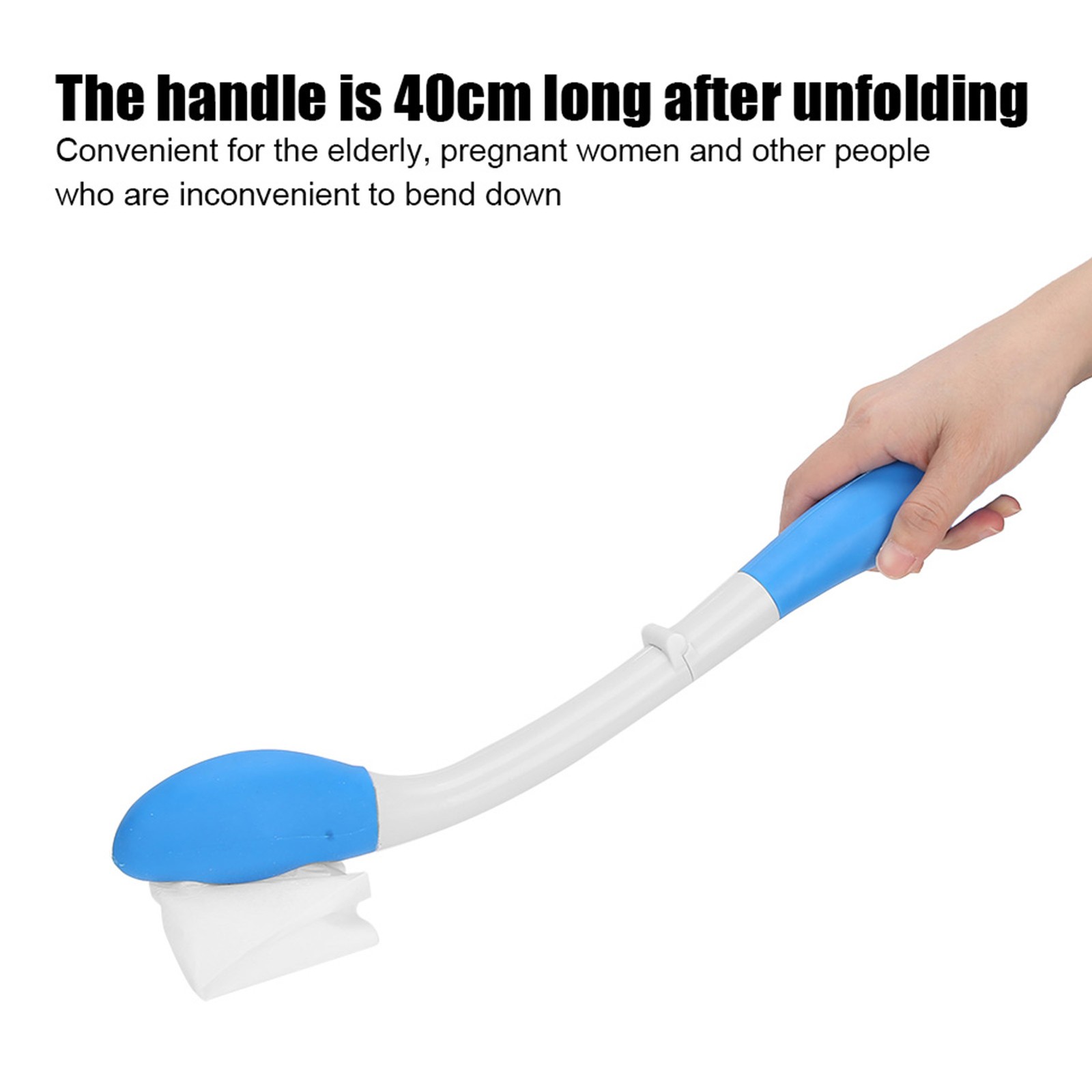 Foldable Long Toilet Tissue Grip Assist Holder Self Wipe Aid For Elderly