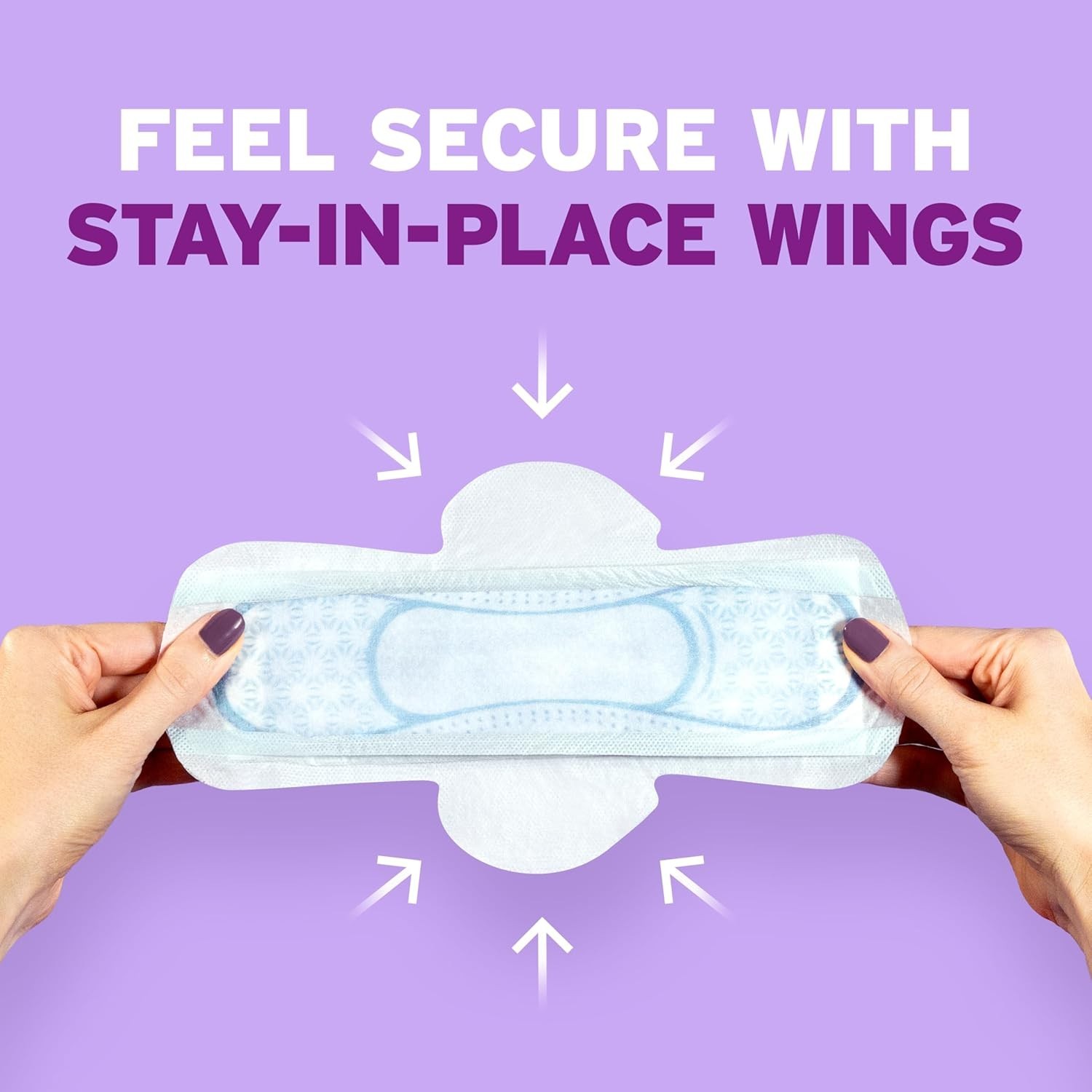 Poise Ultra Thin Incontinence Pads with Wings – 132 Count for Light Absorbency