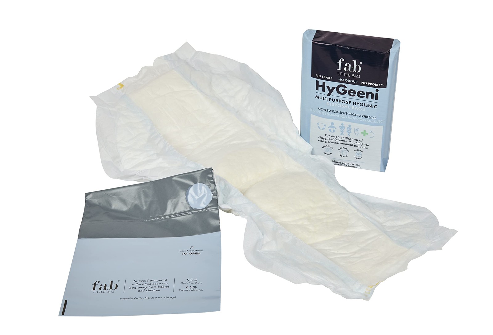 HyGeeni Disposal Bags for Nappies, Incontinence Pads, Ostomy & Catheter Bags …