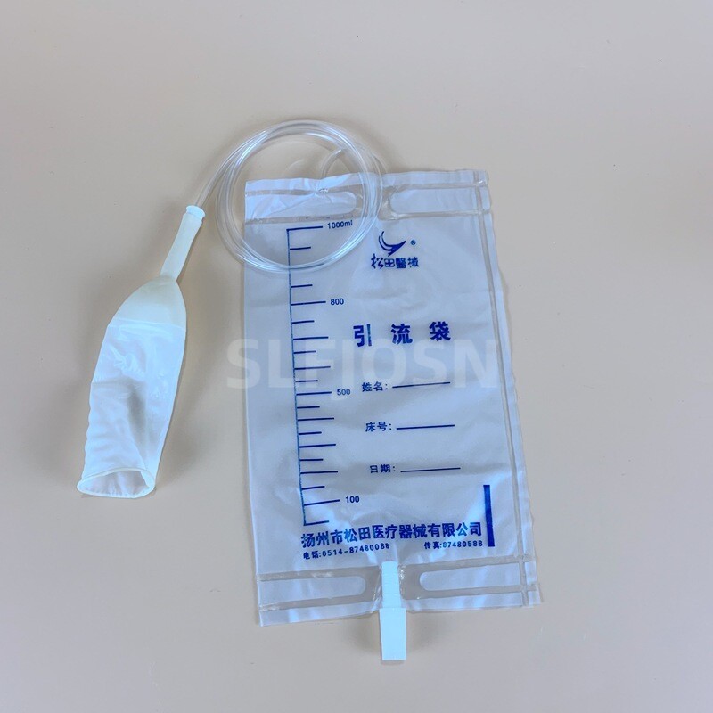 25Pcs Male Urinary Drainage Bags + Condom Catheter Anti-reflux Disposable 50.7oz