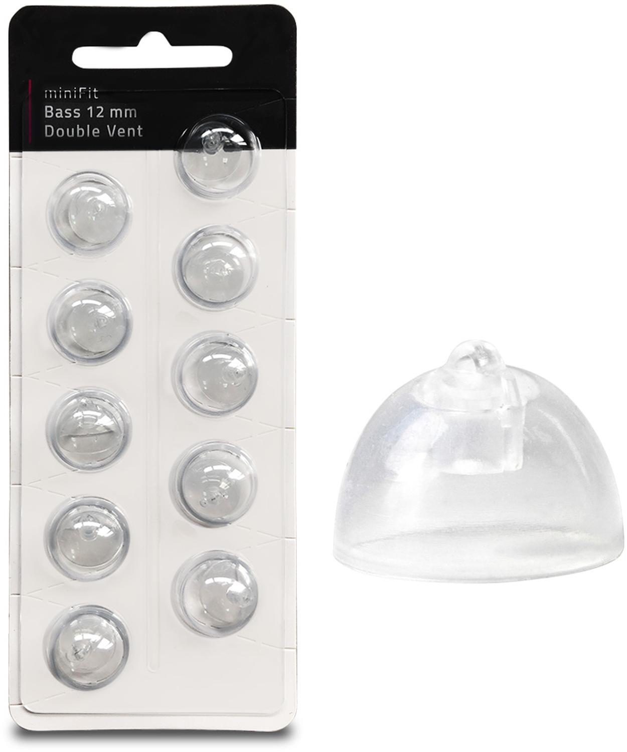 10 x EWANTO miniFit 10 blister 12 mm vent double bass like Oticon dome domes