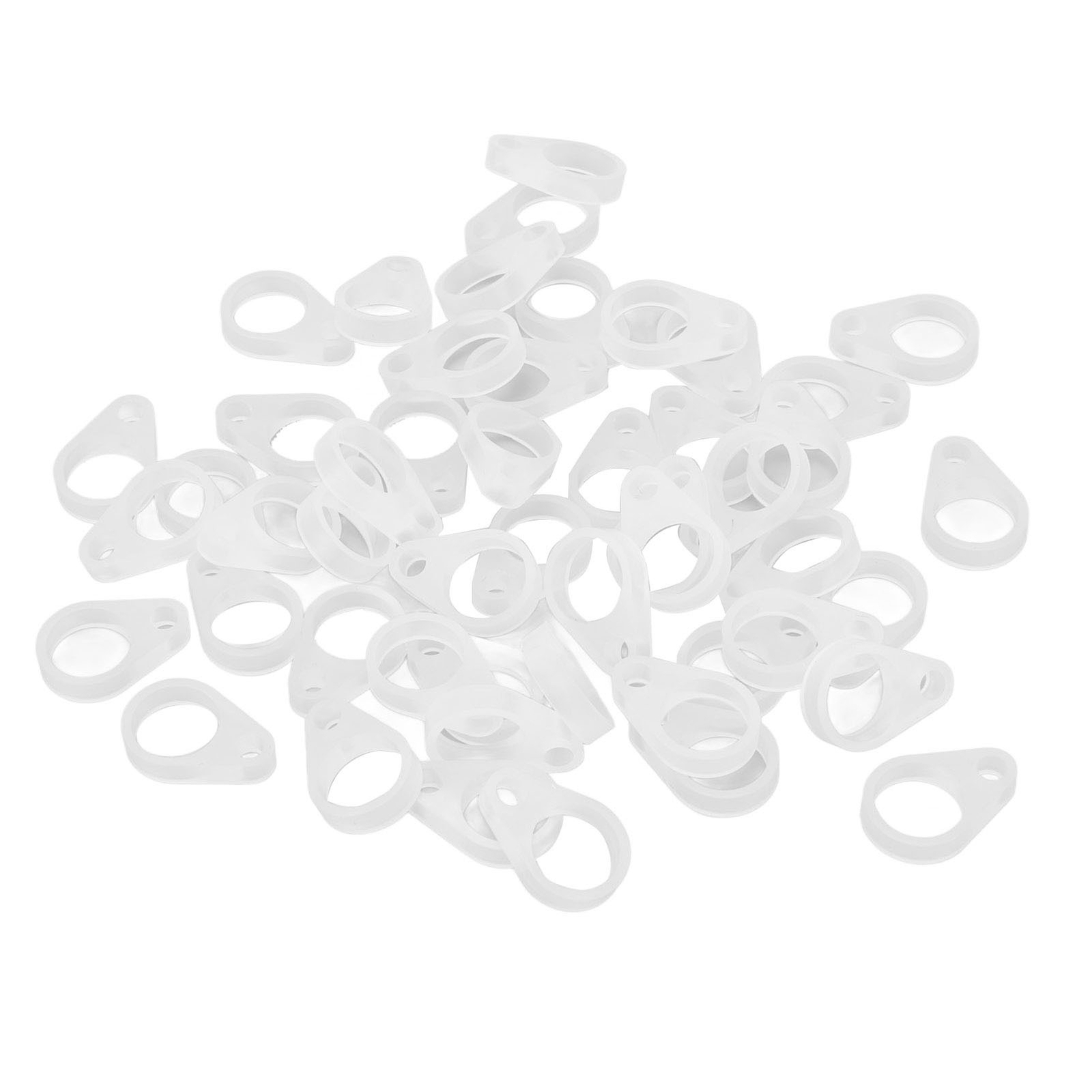 50Pcs Hearing Aid Silicone Loop Flexible Replacement Hearing Aid Clip Adaptor S