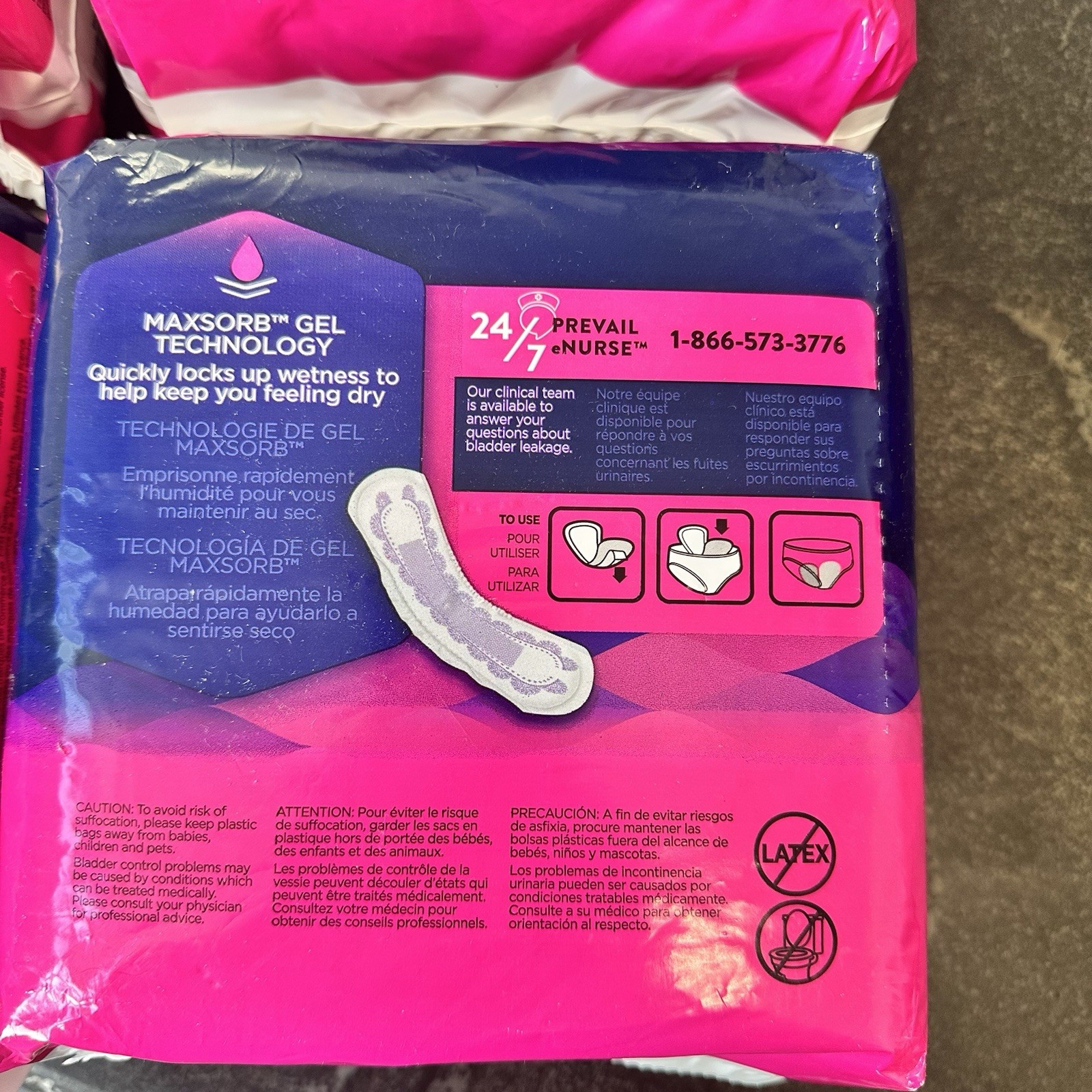Prevail Daily Pads for Bladder Leaks Women’s Regular 20 Count Pack Lot of 4 PKS