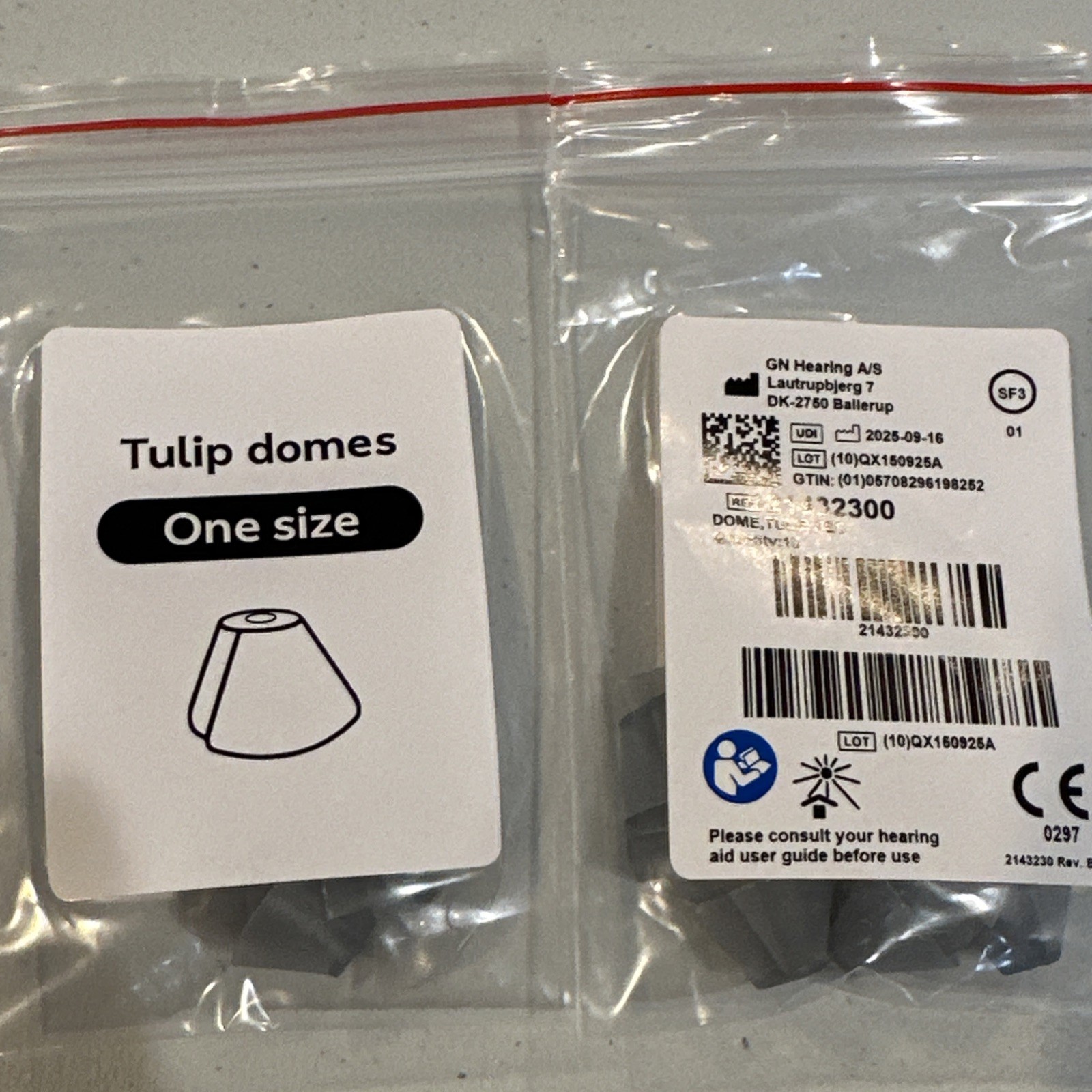 GN Resound, Jabra, Beltone Tulip Hearing Aid Domes 2 Pack – 20 Domes