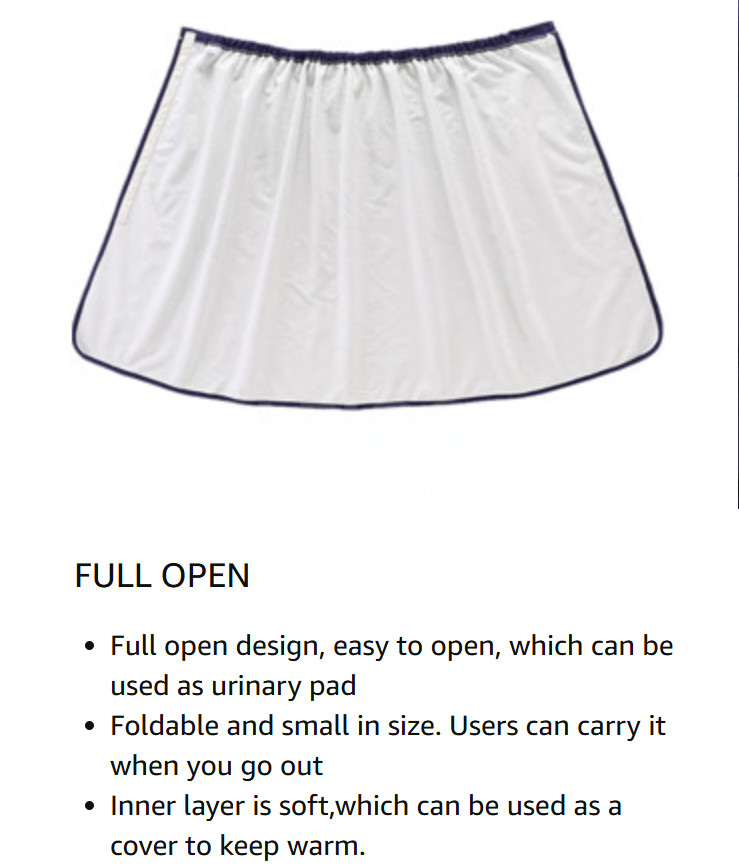 Adult Diaper Skirt Wearable Incontinence Bed Pads Washable Breathable Leakproof