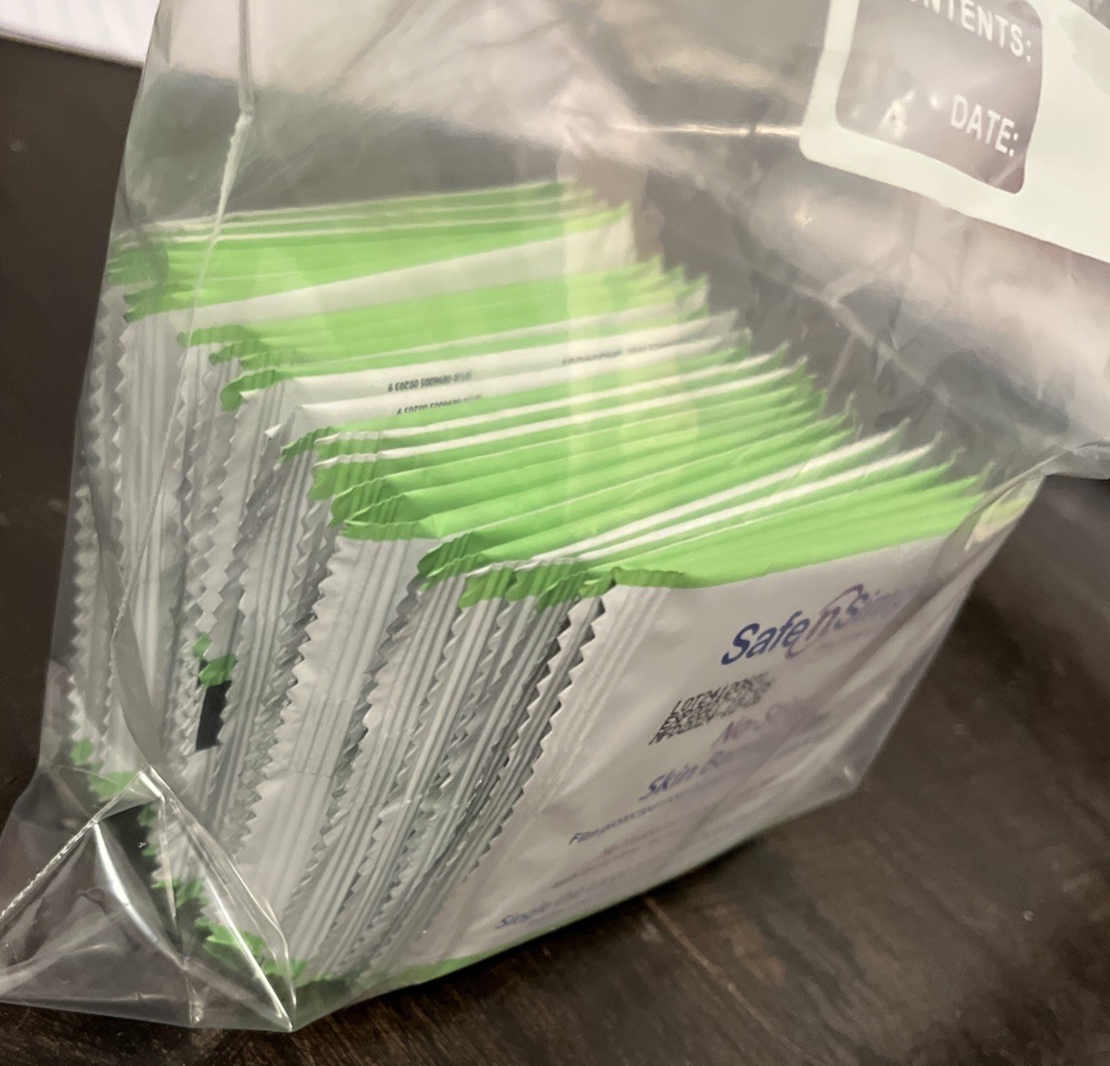28 Loose In Bag Safe n Simple SNS00807 Large No-Sting Skin Barrier Film Wipes