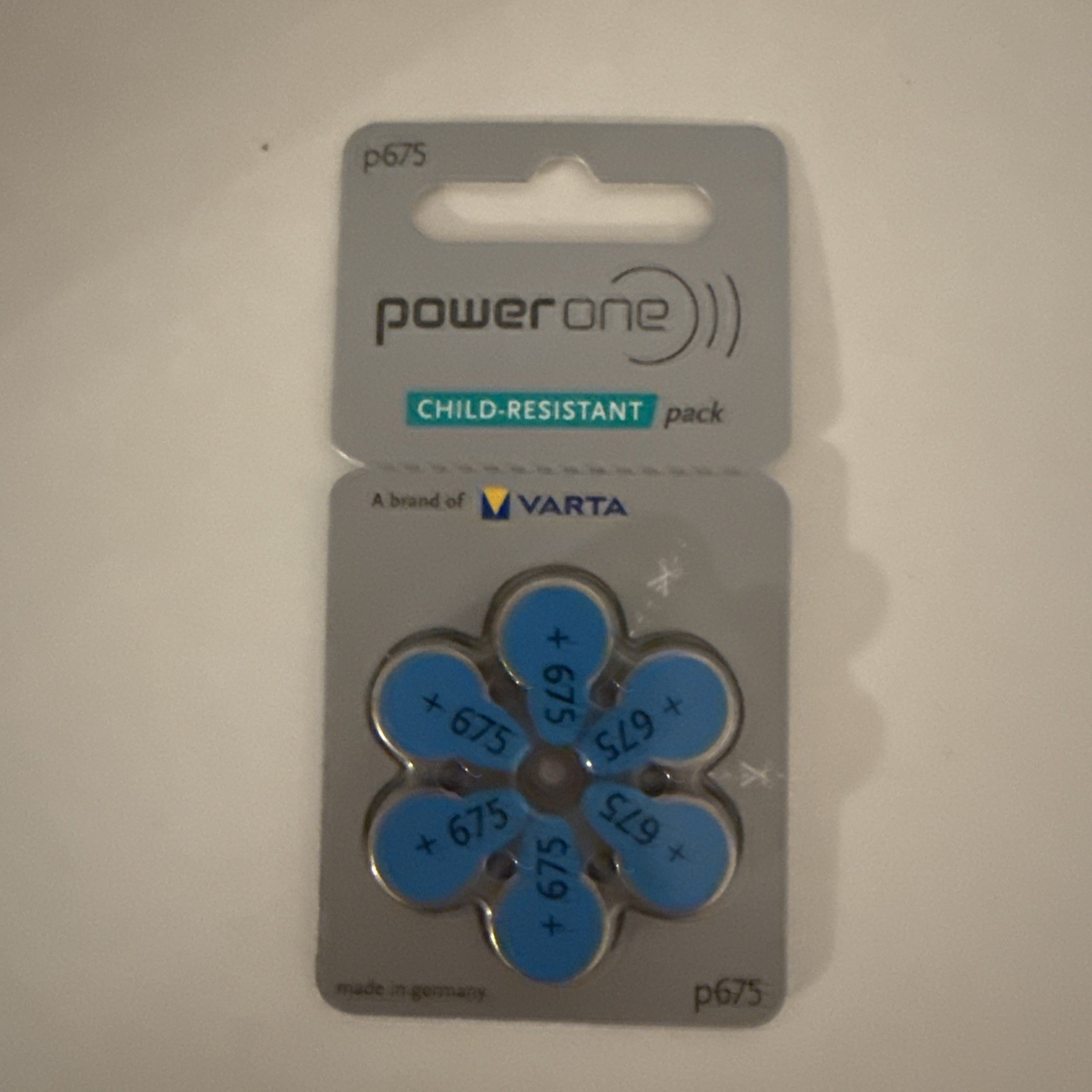 Power One P675 Cochlear Hearing Aid with 6 Count Batteries