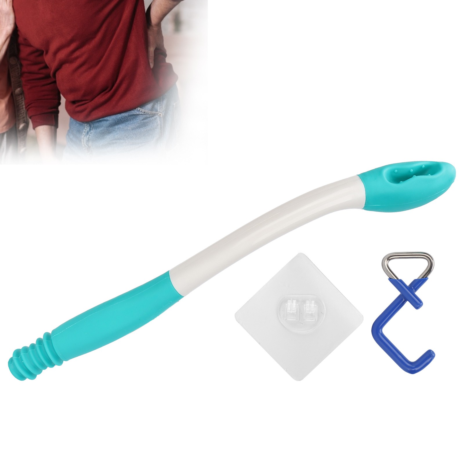 NEW Toilet Tissue Wiping Aid Silicone Comfort Limited Mobility Self Assist Wiper