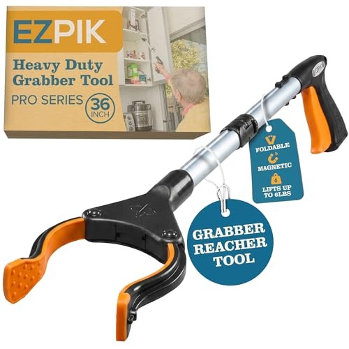 Pro 36″ Flexible Folding Grabber Tool for Elderly + Magnets, Reacher for