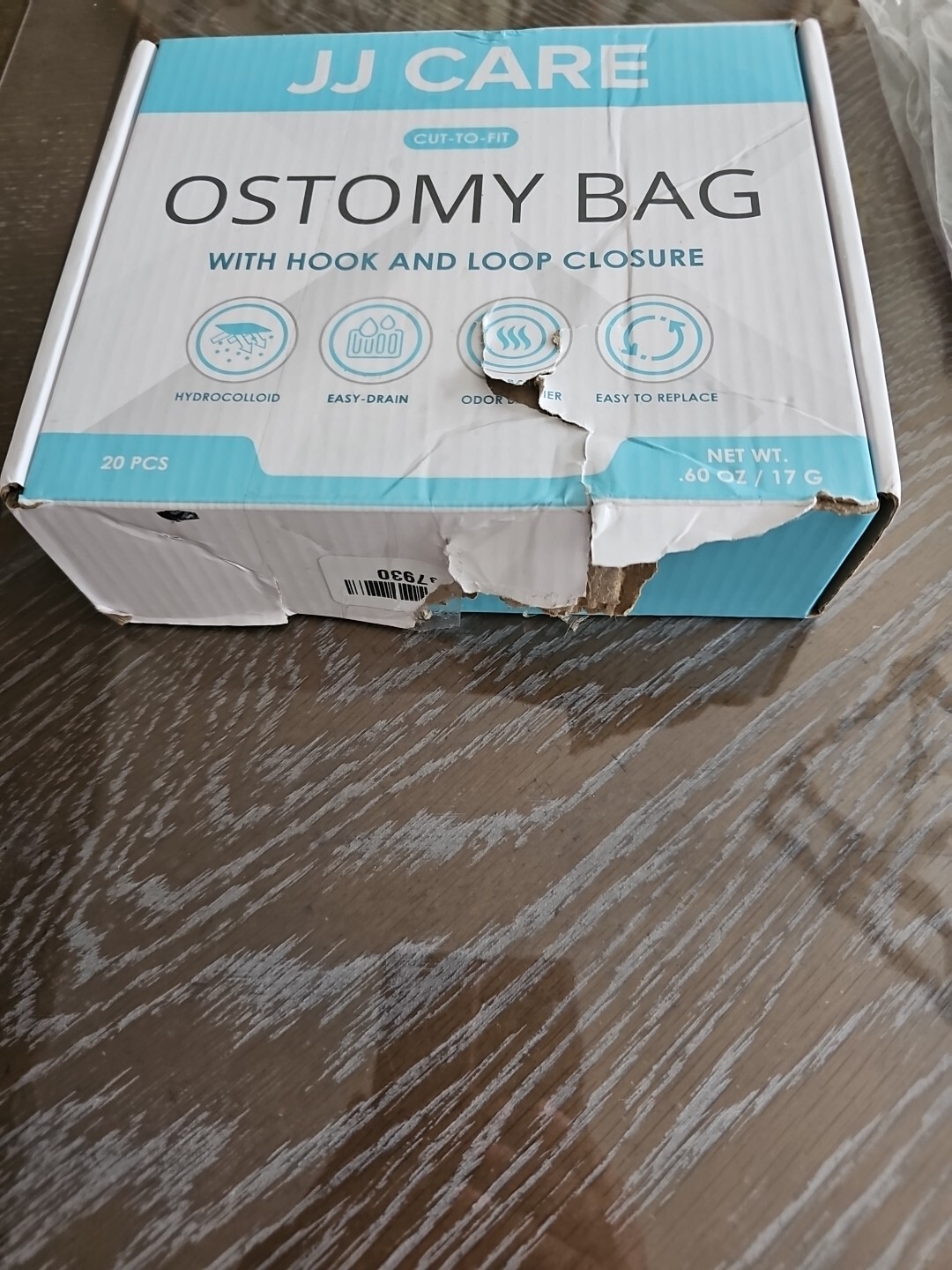 JJ CARE Ostomy Bags 15 PCS, One-Piece Pouch , Cut To Fit, No Mess Ex 2026