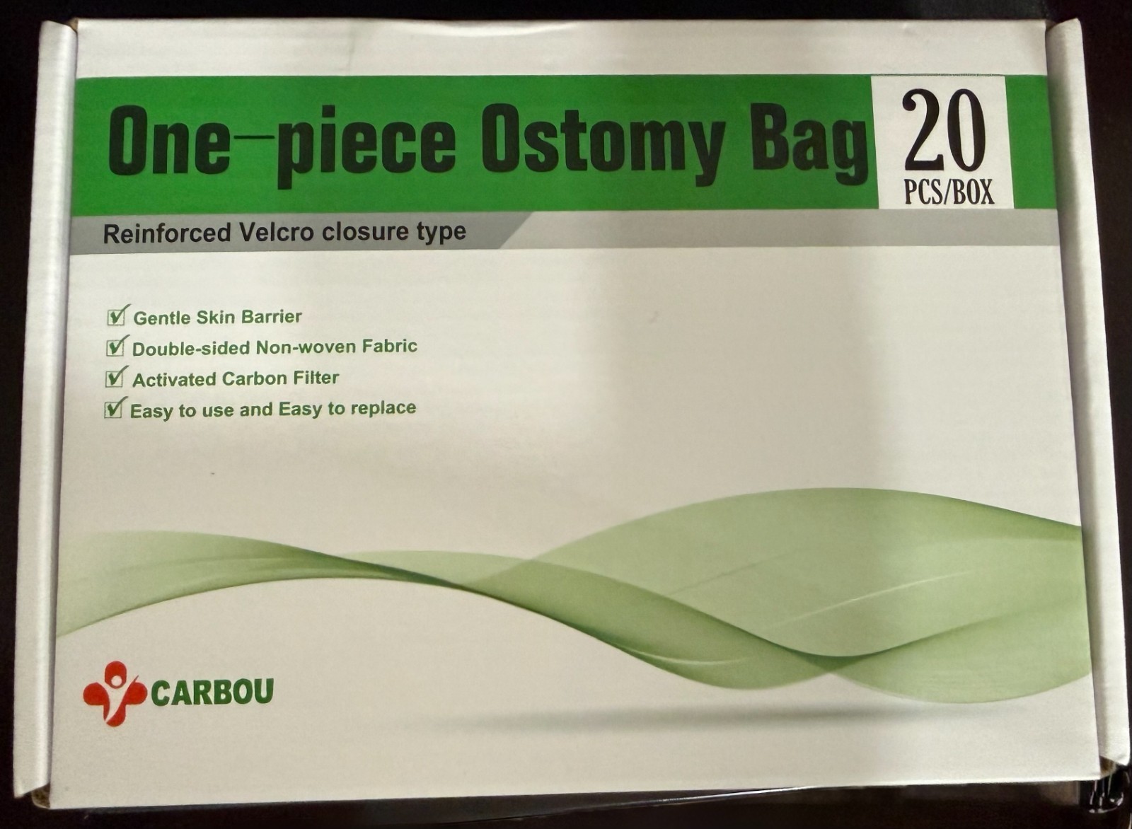 20PCS Drainable Colostomy Ostomy Bags Cut-to-Fit 64mm w/ 8 Clamps