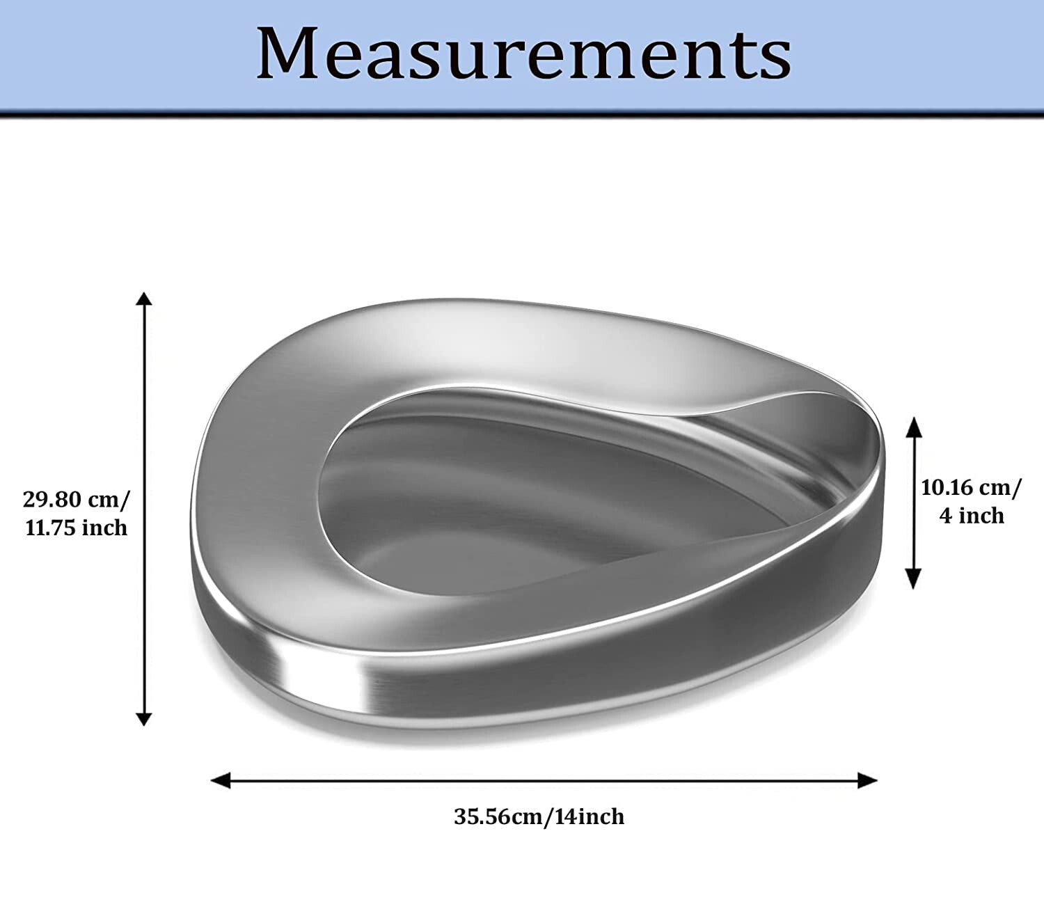 AA PRO: Care Health Bed Pan STAINLESS STEEL, Regular, 1 Count GREAT PRODUCT