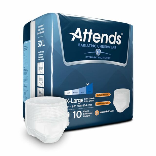 Attends AU60 Bariatric Underwear – 3XL (Case of 40)