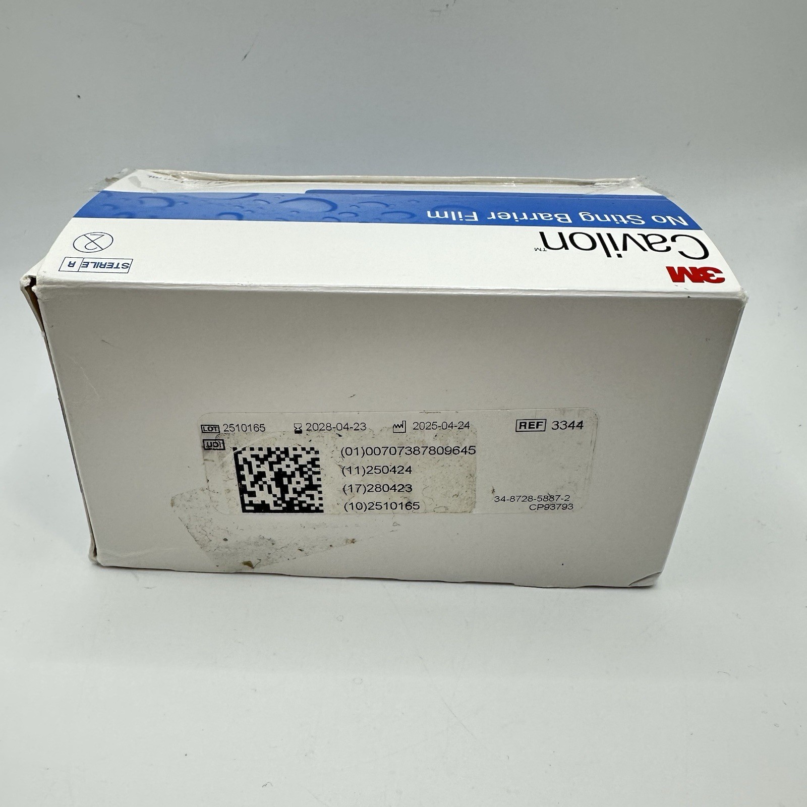 3M Cavilon No Sting Skin Barrier Film 1 mL Sterile 3344 30ct | Expire 2028
