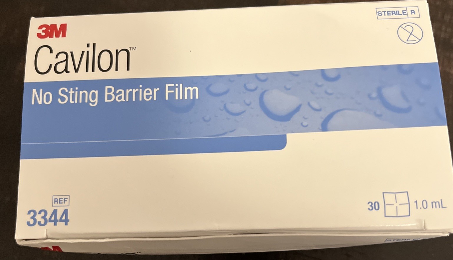 3M 3344 Cavilon No-Sting Skin Barrier Film Wipe Sterile 30 Count Boxed EXP 2029