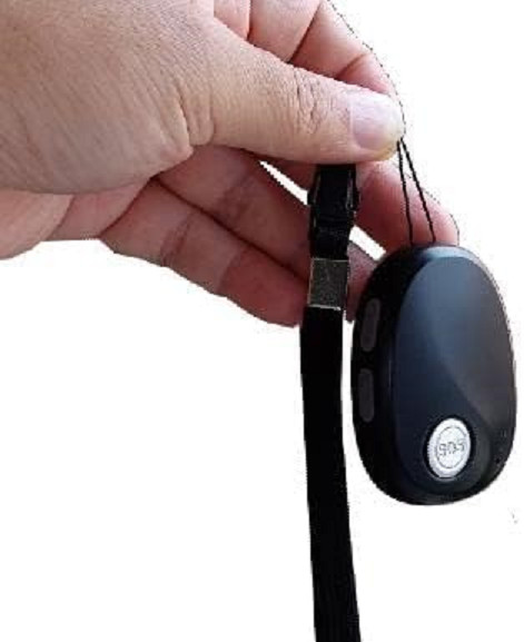 SkyAngel~Wave | Call and Speak to 911 | No Subscription | No Phone Needed -Black