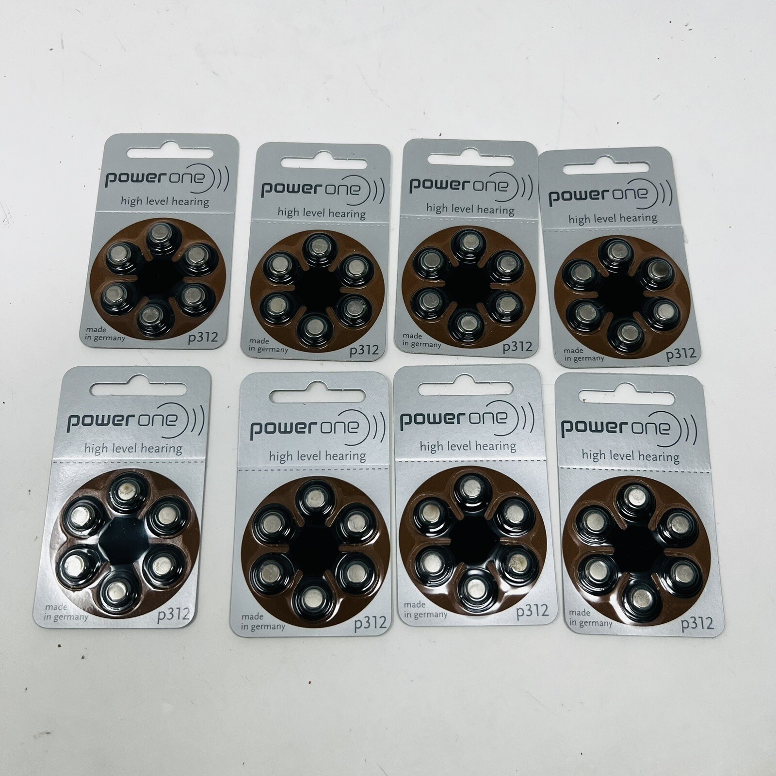 Power One Zinc Air Hearing Aid Batteries Lot 0f 48 Sealed In Orig Foil