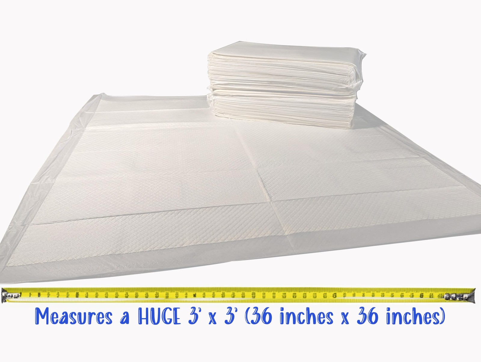 Disposable Bed Pads 36×36 Inch, 50 Pack Extra Large Underpads, Ultra Absorben…