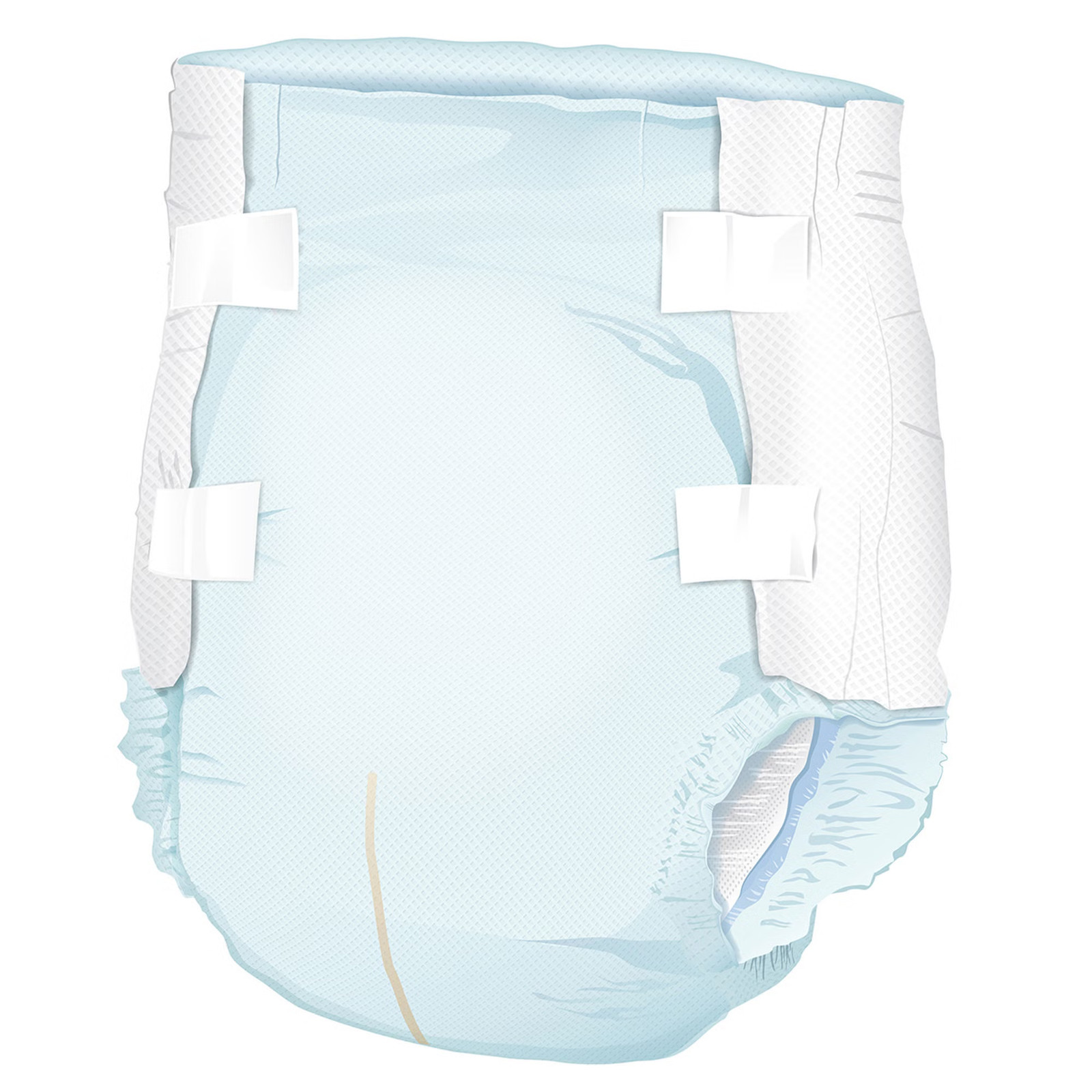72 McKesson Adult Disposable Diaper Briefs Underwear L Tab Closure Cloth-Like