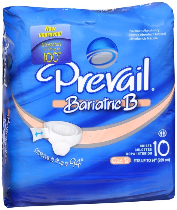 Prevail Briefs Maximum Absorbency Bariatric B 10 EA