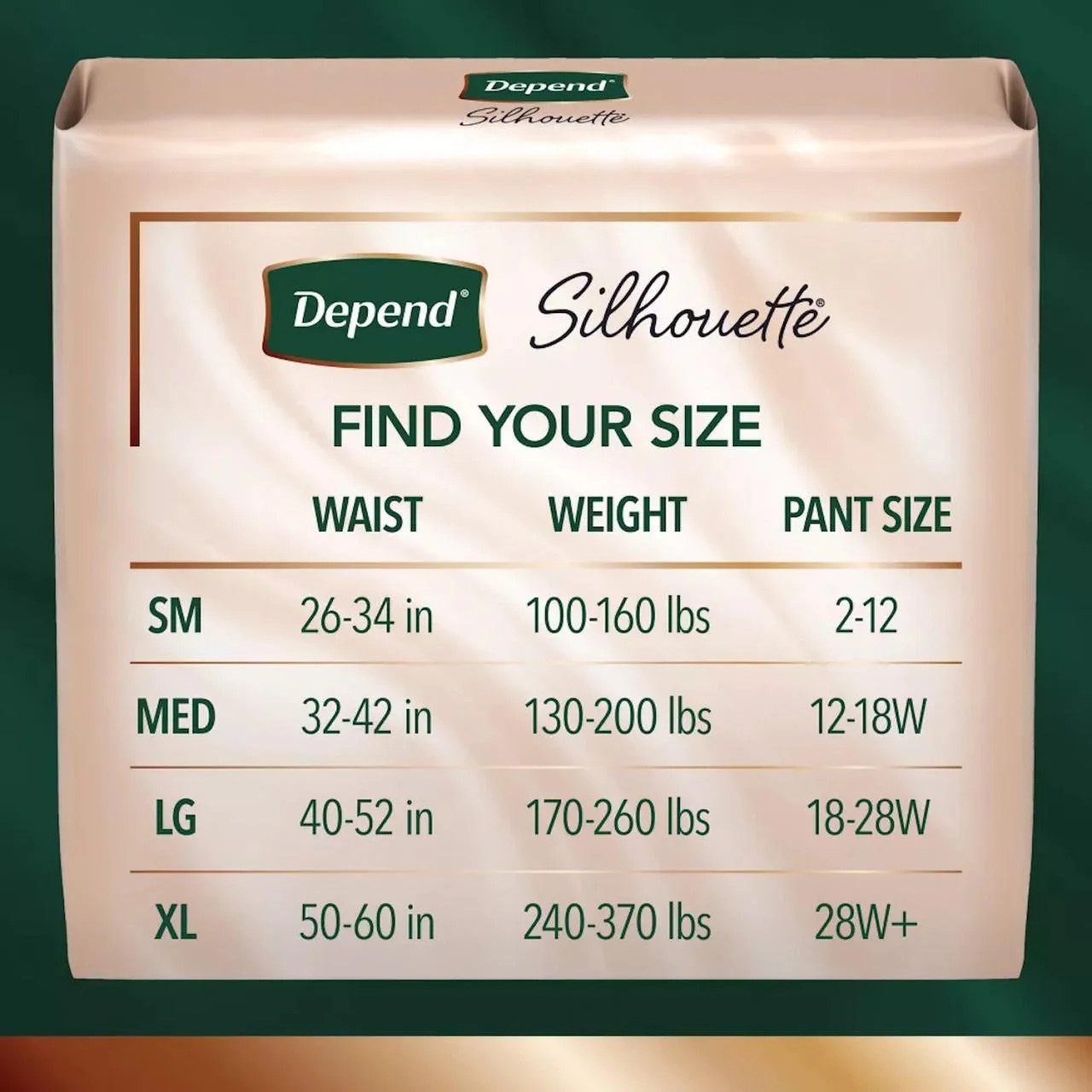 Depend Women’s Silhouette Incontinence Underwear