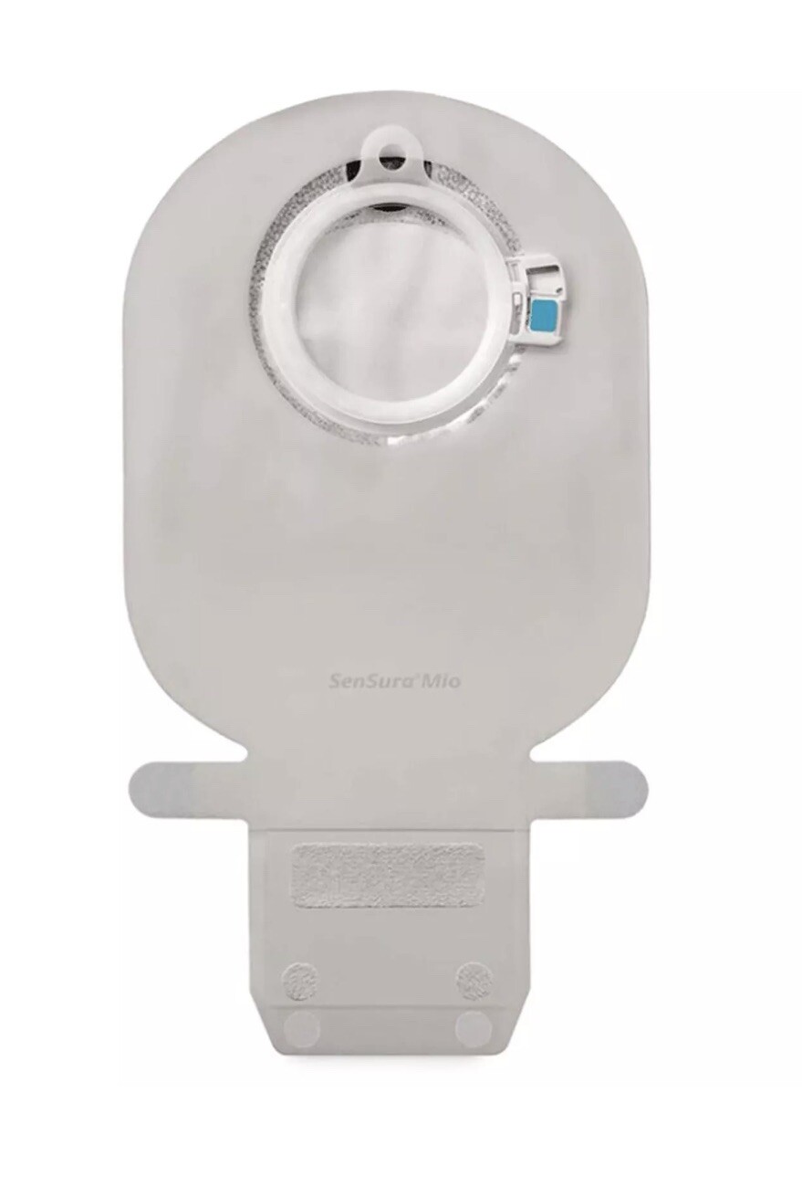 Coloplast 11482 SenSura MioClick Ostomy Pouch, 2-Pc EasiClose Wide Outlet Box/10